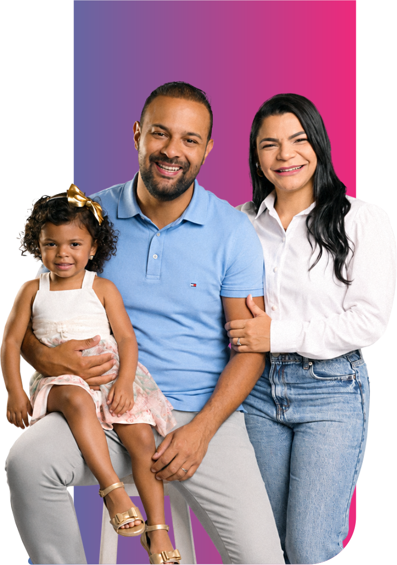Dra Fernanda Gonçalves com sua família